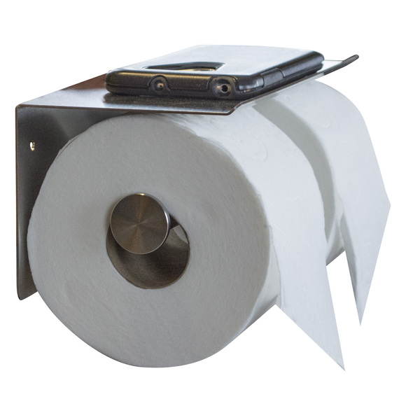 Amerihome Stainless Steel Double Roll Toilet Paper Holder PPHOLD
